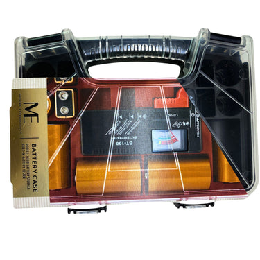 Battery Case Double-Sided Battery Storage Built-in Battery Tester